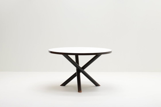 Image 1 of Table de salle à manger en platane par Gerard Geytenbeek pour Zwijnenburg Furniture, Pays-Bas 60S.