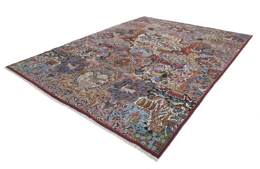 Tapis persan original noué à la main Kashmar Fein Paradise Design 395 X 298 cm Top Condition