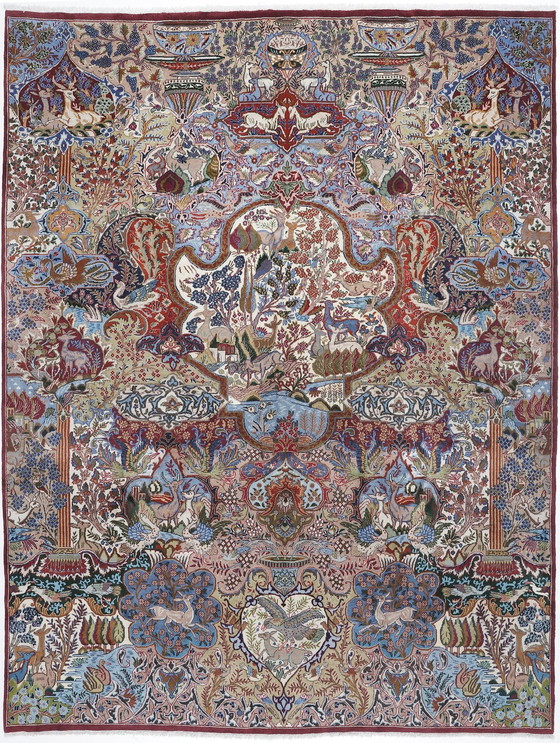 Image 1 of Tapis persan original noué à la main Kashmar Fein Paradise Design 395 X 298 cm Top Condition