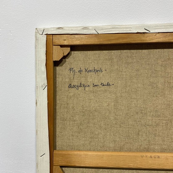 Image 1 of Peinture abstraite vintage de Ph. le Kerckhove