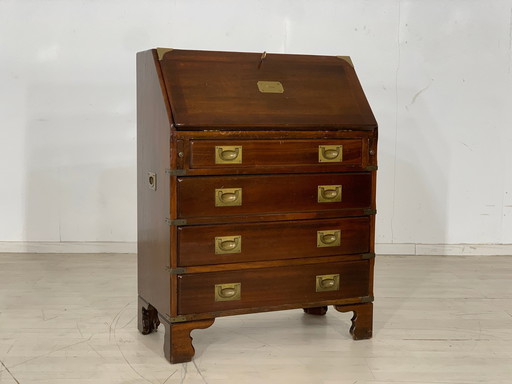 Anglais acajou secrétaire armoire à écrire bureau vintage