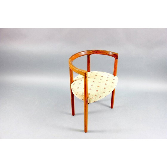 Image 1 of Chaise de salle à manger vintage modèle 125 en noyer par Ole Gjerløv-Knudsen et Torben Lind pour France et Søn, Danemark 1959