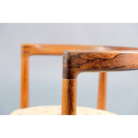 Image 1 of Chaise de salle à manger vintage modèle 125 en noyer par Ole Gjerløv-Knudsen et Torben Lind pour France et Søn, Danemark 1959