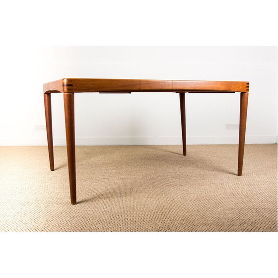 Image 1 of Table de salle à manger extensible en teck par Henry Walter Klein pour Bramin, Danemark 1960