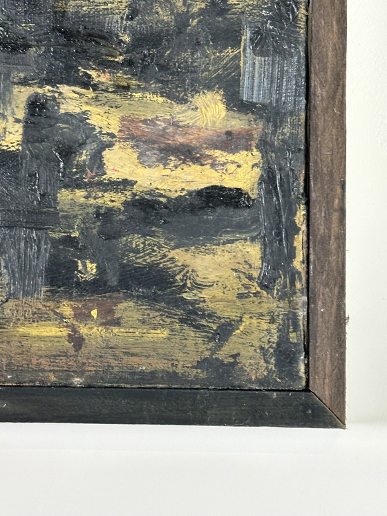 Image 1 of Peinture/Huile Sur Toile "Coucher De Soleil Sur Paris" Hipolito Jimenez 95X63Cm