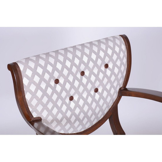 Image 1 of Fauteuil Vintage Art Déco en hêtre, Tchécoslovaquie 1920