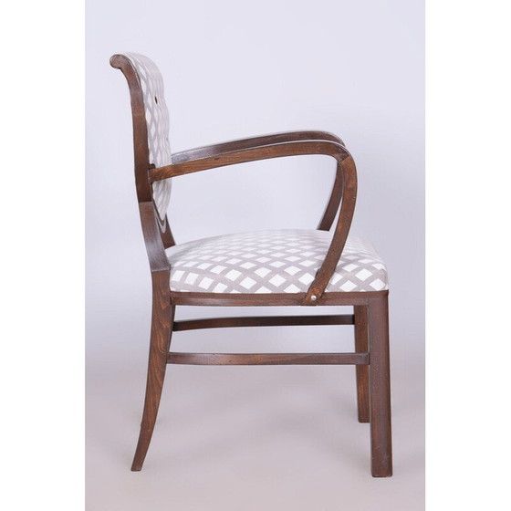 Image 1 of Fauteuil Vintage Art Déco en hêtre, Tchécoslovaquie 1920