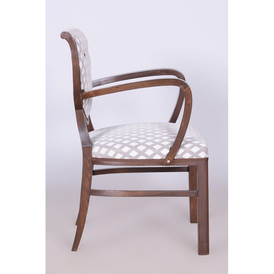 Image 1 of Fauteuil Vintage Art Déco en hêtre, Tchécoslovaquie 1920