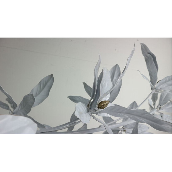 Image 1 of Lampadaire vintage à fleurs blanches de Hans Kögl