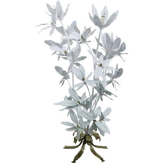Image 1 of Lampadaire vintage à fleurs blanches de Hans Kögl