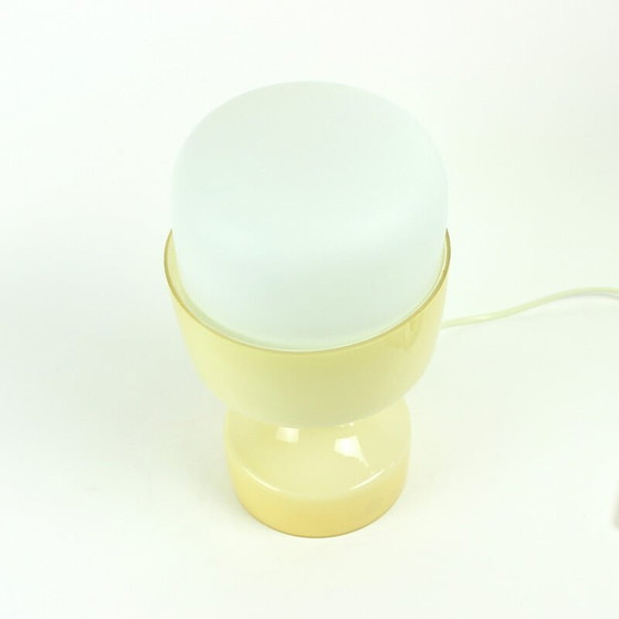 Image 1 of Lampe de table vintage en verre par Ivan Jakes pour Osvetlovaci sklo, Tchécoslovaquie années 1960