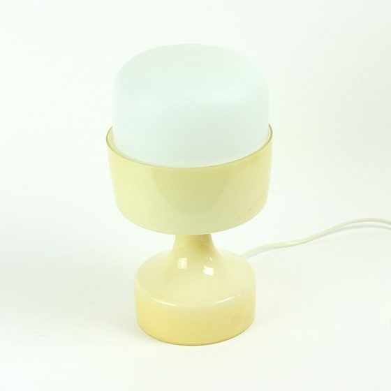 Image 1 of Lampe de table vintage en verre par Ivan Jakes pour Osvetlovaci sklo, Tchécoslovaquie années 1960