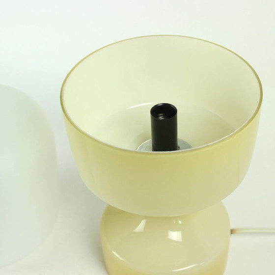 Image 1 of Lampe de table vintage en verre par Ivan Jakes pour Osvetlovaci sklo, Tchécoslovaquie années 1960