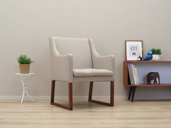 Image 1 of Fauteuil en teck, Design danois, 1970S, Designer : Borge Mogensen, Production : Fredericia Furniture