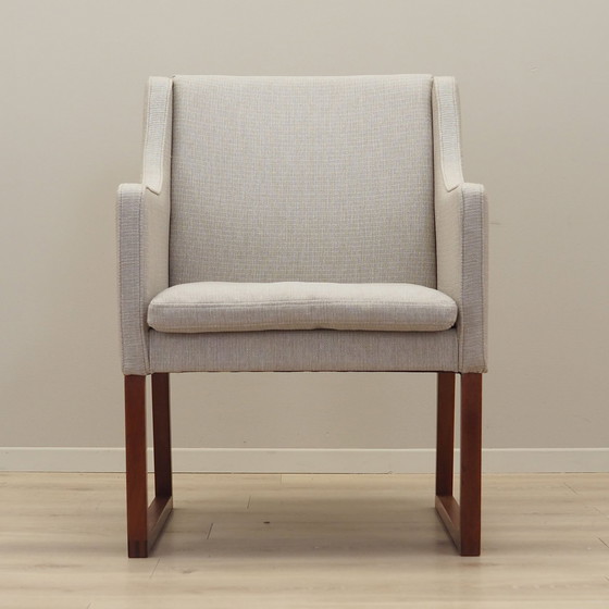 Image 1 of Fauteuil en teck, Design danois, 1970S, Designer : Borge Mogensen, Production : Fredericia Furniture