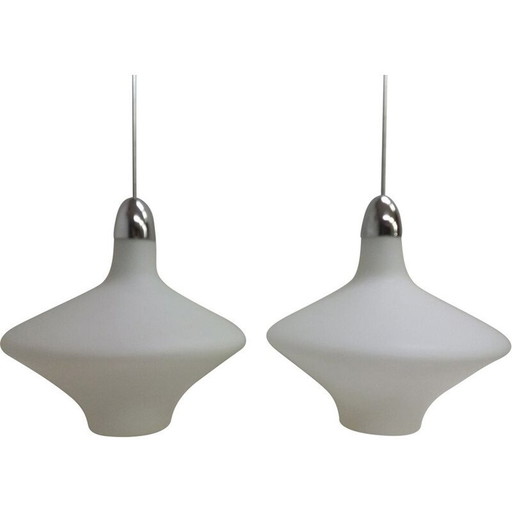Paire de lustres Mid Century Napako 1960s