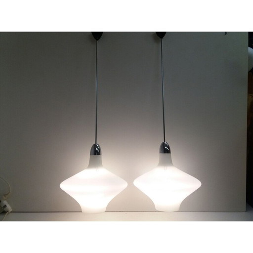 Paire de lustres Mid Century Napako 1960s