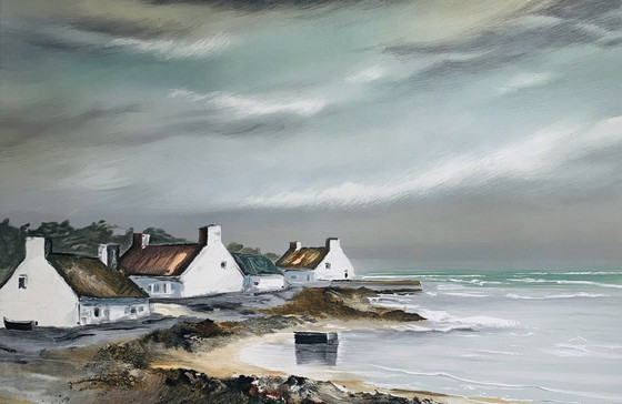 Image 1 of Lithographie Michel Martin - Bretagne côtière