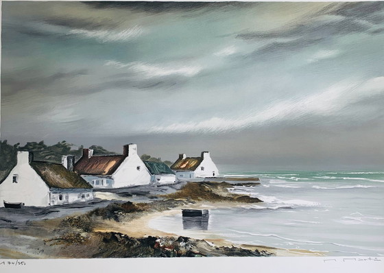 Image 1 of Lithographie Michel Martin - Bretagne côtière