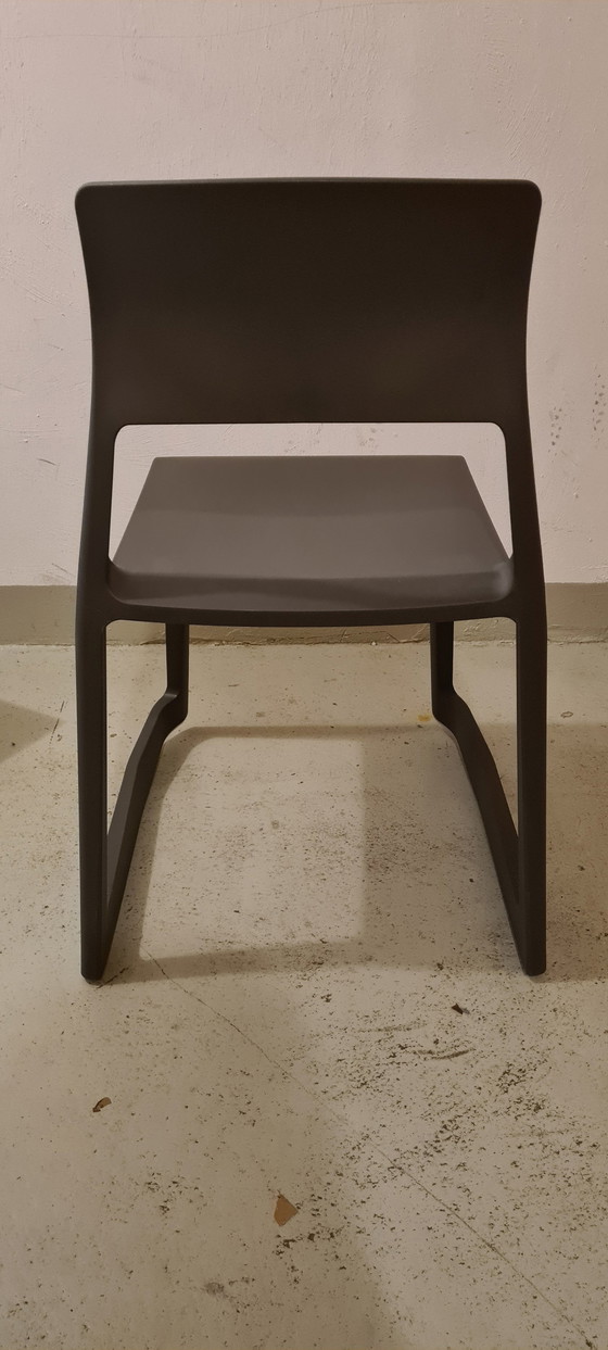 Image 1 of 2x Vitra - Tip Ton Chair / Chaise / Extérieur - Basalt