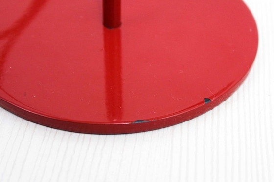 Image 1 of Lampe de bureau vintage sur pied en métal rouge 1970S