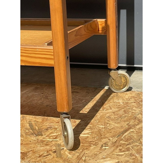 Image 1 of Chariot scandinave en sapin vintage, 1970