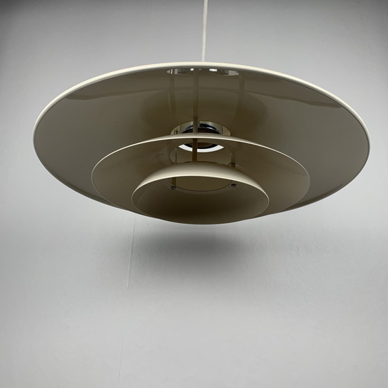 Image 1 of Grande lampe suspendue danoise Belid, modèle 75104, crème