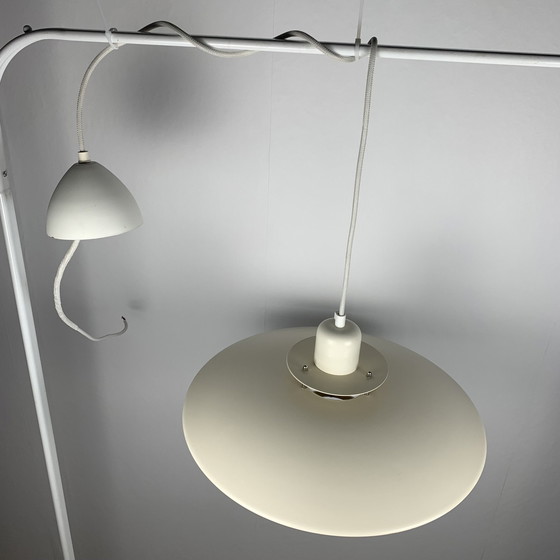 Image 1 of Grande lampe suspendue danoise Belid, modèle 75104, crème