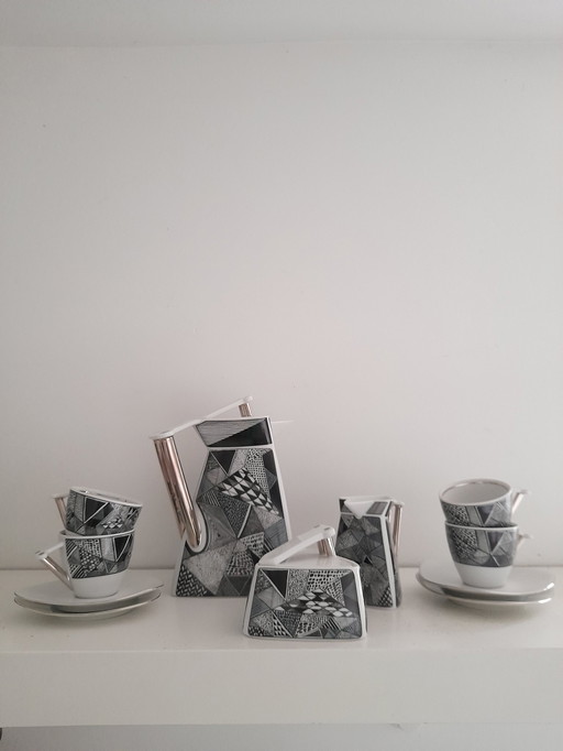 80S Graphic Coffee Set For 4 Thun Studio