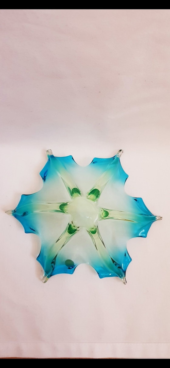 Image 1 of Centre de table en verre de Murano étiqueté 50