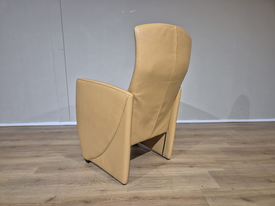 Image 1 of 2X Fauteuils Jori Vinci - Jaune - Cuir - Design - Très bon état