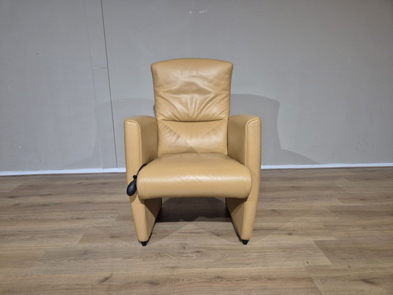 Image 1 of 2X Fauteuils Jori Vinci - Jaune - Cuir - Design - Très bon état