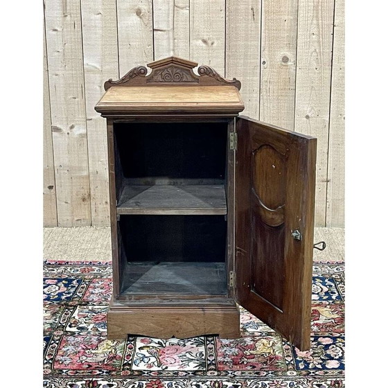 Image 1 of Table de chevet vintage en acajou blond, Angleterre