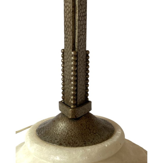 Image 1 of Lampe de table vintage Art déco par Muller Freres Luneville pour Edgar Brandt, France années 1930