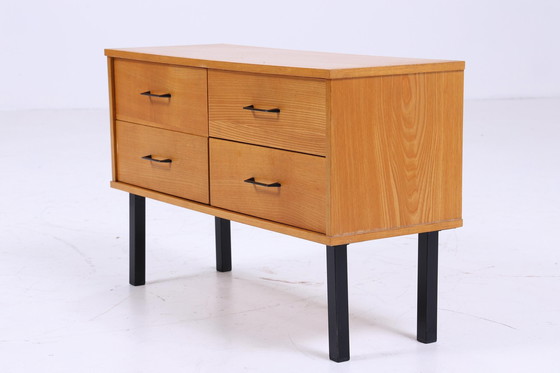 Image 1 of Petite commode vintage années 60 | Mid Century commode à tiroirs rétro bois années 70