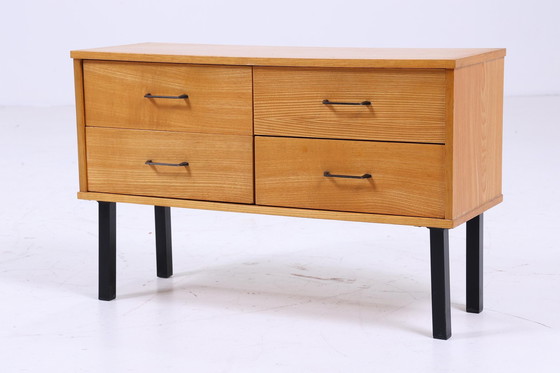 Image 1 of Petite commode vintage années 60 | Mid Century commode à tiroirs rétro bois années 70