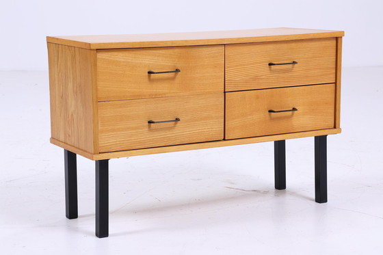 Image 1 of Petite commode vintage années 60 | Mid Century commode à tiroirs rétro bois années 70