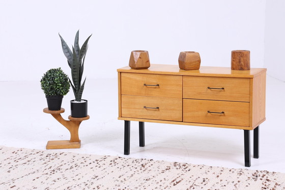 Image 1 of Petite commode vintage années 60 | Mid Century commode à tiroirs rétro bois années 70