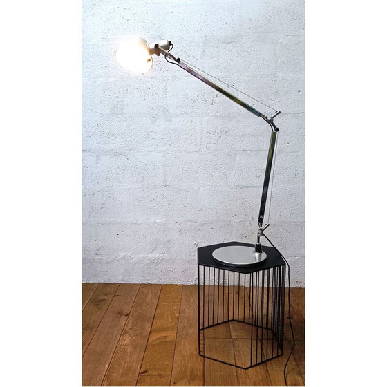 Image 1 of Lampe de table vintage "Tolomeo" en métal chromé par Artemide