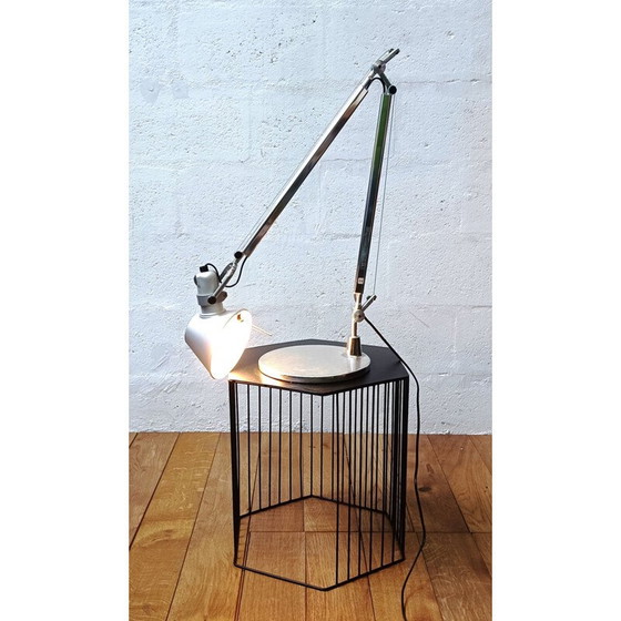 Image 1 of Lampe de table vintage "Tolomeo" en métal chromé par Artemide