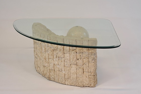 Image 1 of Table basse en pierre Mactan par Magnussen Ponte, 1980S