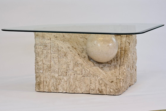 Image 1 of Table basse en pierre Mactan par Magnussen Ponte, 1980S