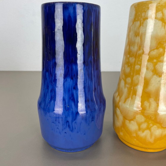Image 1 of Ensemble de 3 vases Supercolor en lave grasse de Scheurich, Allemagne, années 1970