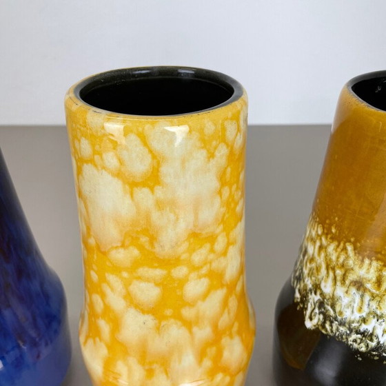 Image 1 of Ensemble de 3 vases Supercolor en lave grasse de Scheurich, Allemagne, années 1970
