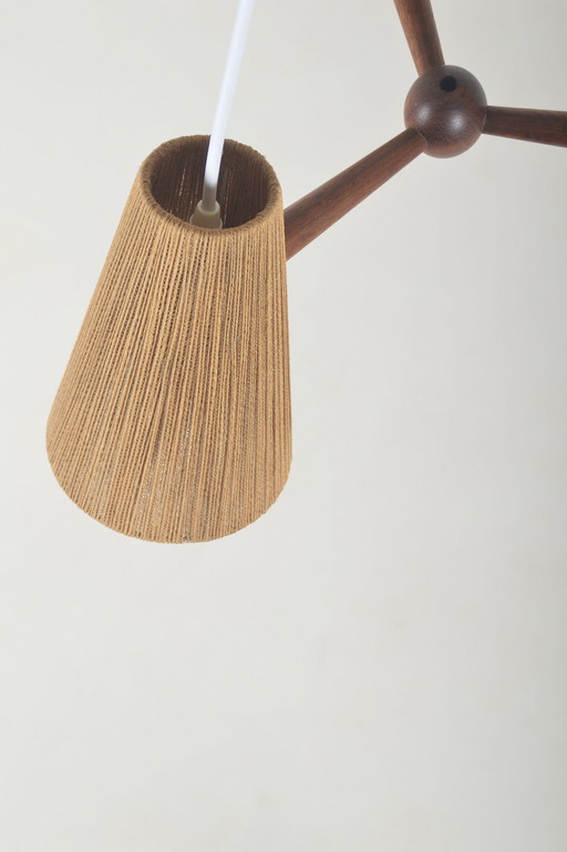 Lampe suspendue vintage de Temde Leuchten, 1960s