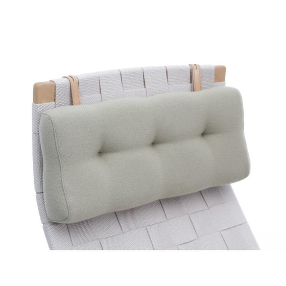 Image 1 of Paire de chaises longues scandinaves vintage "Miranda" en hêtre et tissu Kvadrat par Bruno Mathsson, 2010