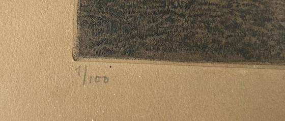 Image 1 of Gravure de Juliaan Severin - numérotée (1/100) et signée au crayon