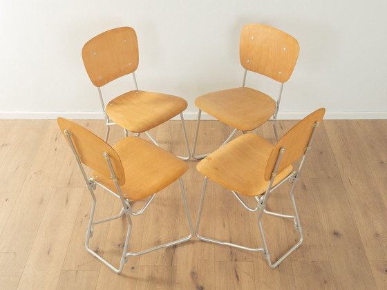 Image 1 of  Armin Wirth, chaises de salle à manger Aluflex