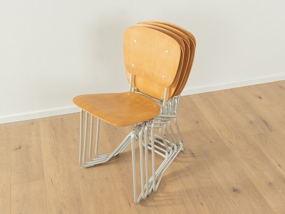 Image 1 of  Armin Wirth, chaises de salle à manger Aluflex