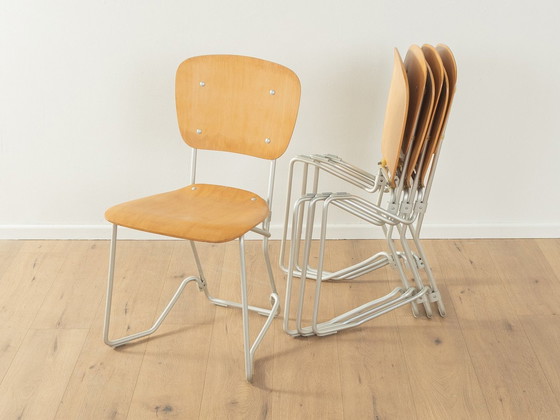 Image 1 of  Armin Wirth, chaises de salle à manger Aluflex